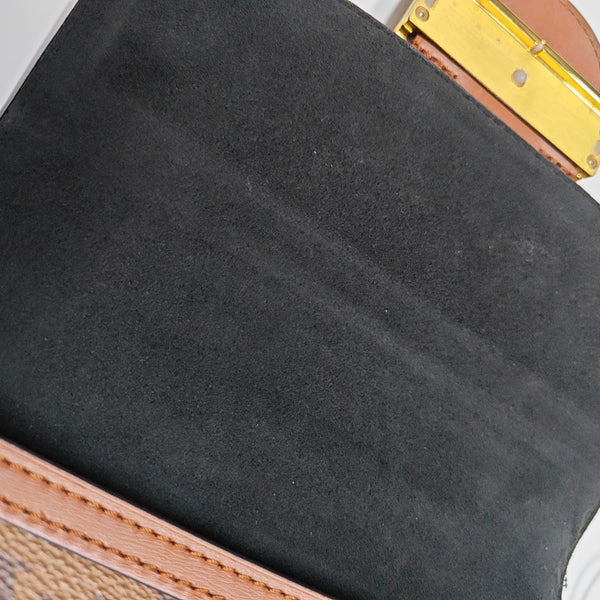DAUPHINE Mini Monogram Coated Canvas Brown