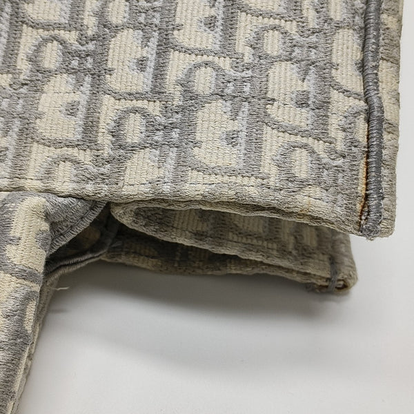 Book Tote Medium Oblique Canvas Gray
