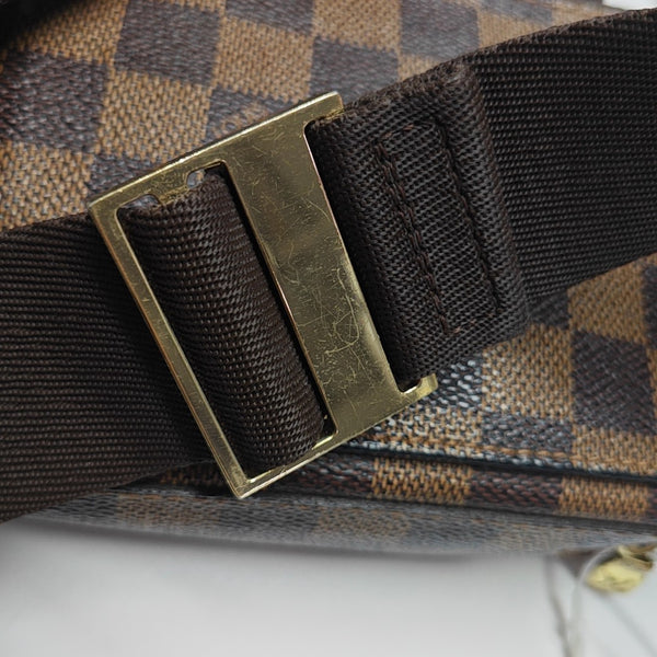 GÉRONIMOS Damier Ebene Coated Canvas Brown