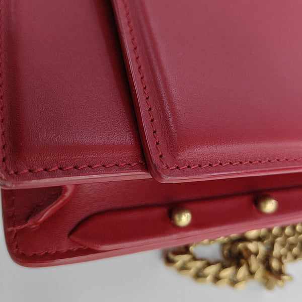 Calfskin Shoulder Bag Red