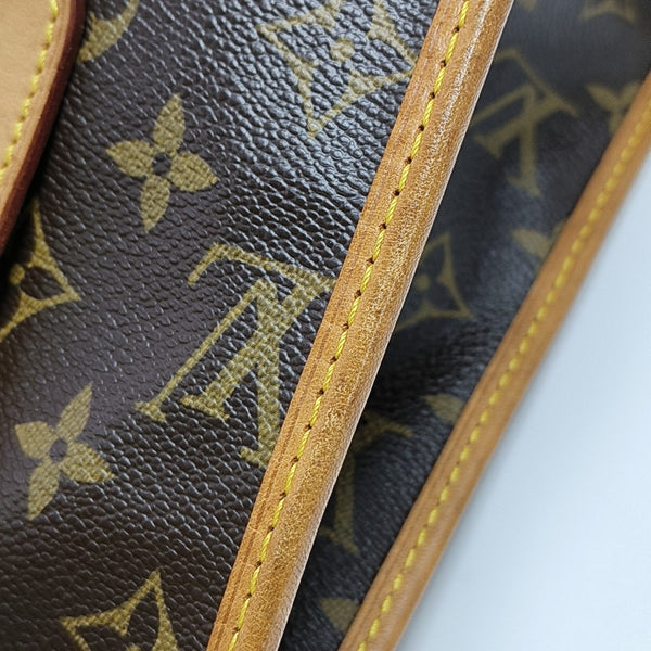 POPINCOURT Monogram Coated Canvas Brown