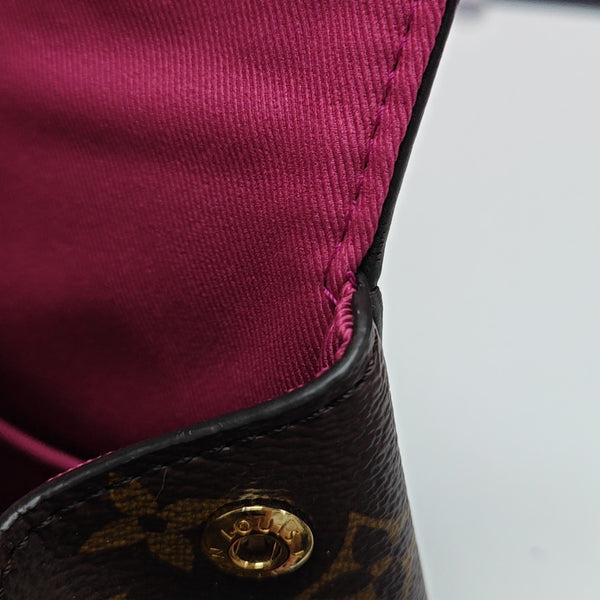 CLUNY PM Monogram Coated Canvas Brown