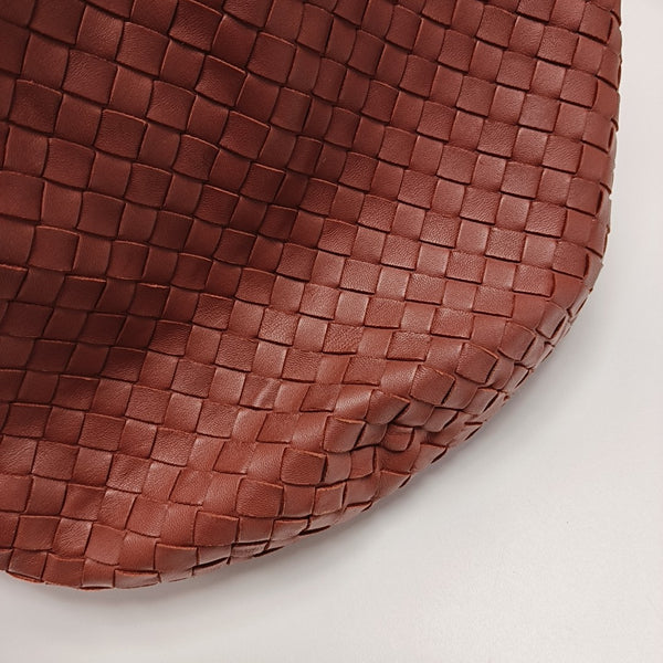 Lambskin Bucket Bag Red