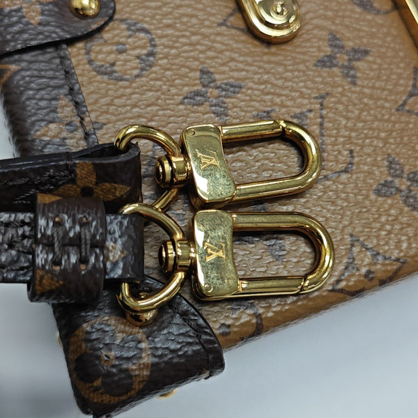PETITE MALLE Monogram Coated Canvas Brown