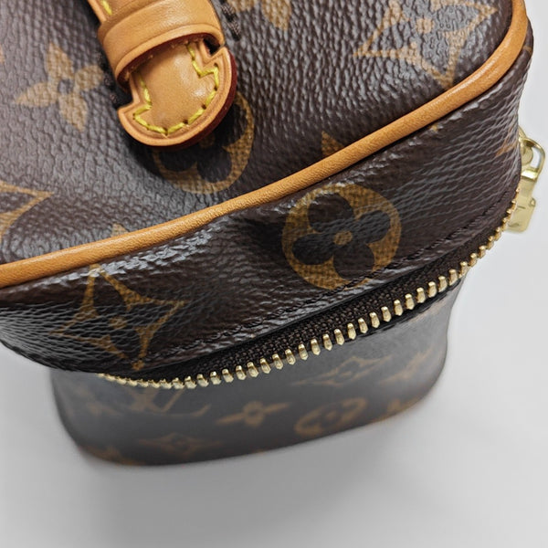 NICE Mini Monogram Coated Canvas Brown
