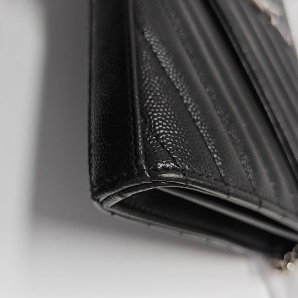 MONOGRAM Medium Chevron Calfskin Black