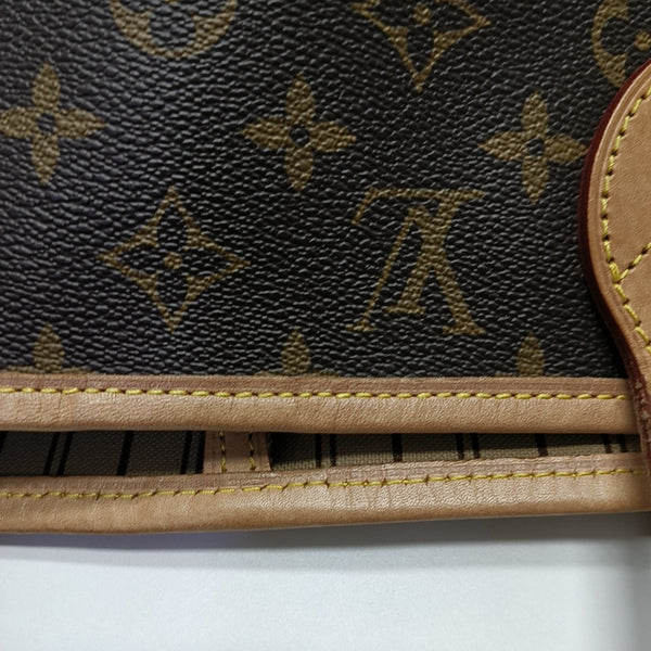 NEVERFULL MM Monogram Coated Canvas Brown