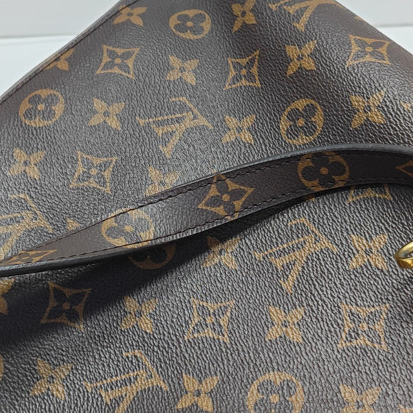 MONTAIGNE Monogram Coated Canvas Brown