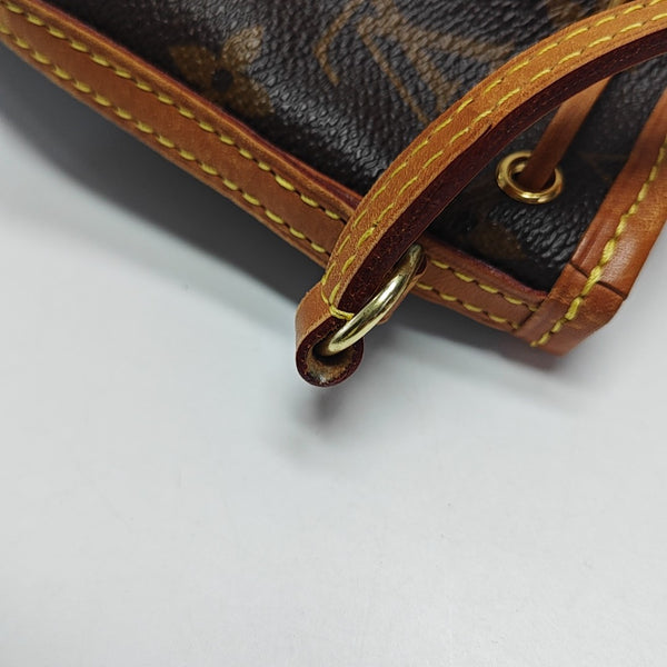NÉONOÉ Nano Monogram Coated Canvas Brown
