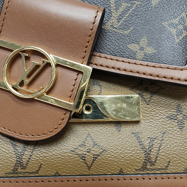 DAUPHINE Mini Monogram Coated Canvas Brown