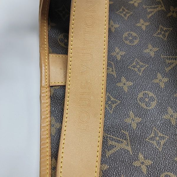 Monogram Coated Canvas Shoulder Bag Brown