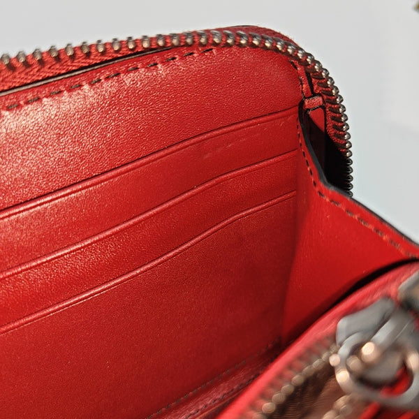 Calfskin Wallet Red