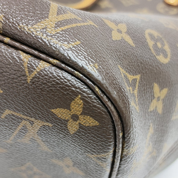 NEVERFULL MM Monogram Coated Canvas Brown
