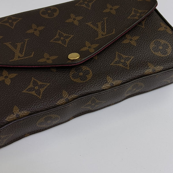 FÉLICIE Monogram Coated Canvas Brown