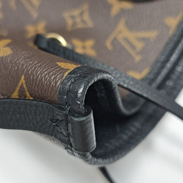 NEVERFULL INSIDE OUT MM Monogram Calfskin Black