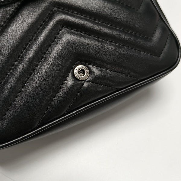 GG Marmont Mini Quilted Calfskin Black