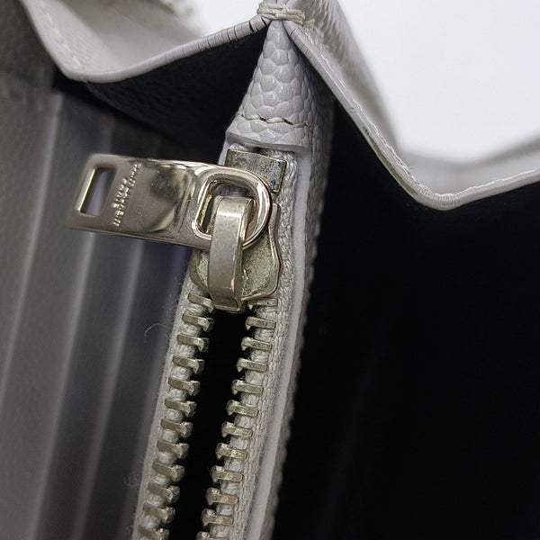 MONOGRAM Medium Chevron Calfskin Gray