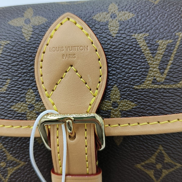DIANE Nano Monogram Coated Canvas Brown