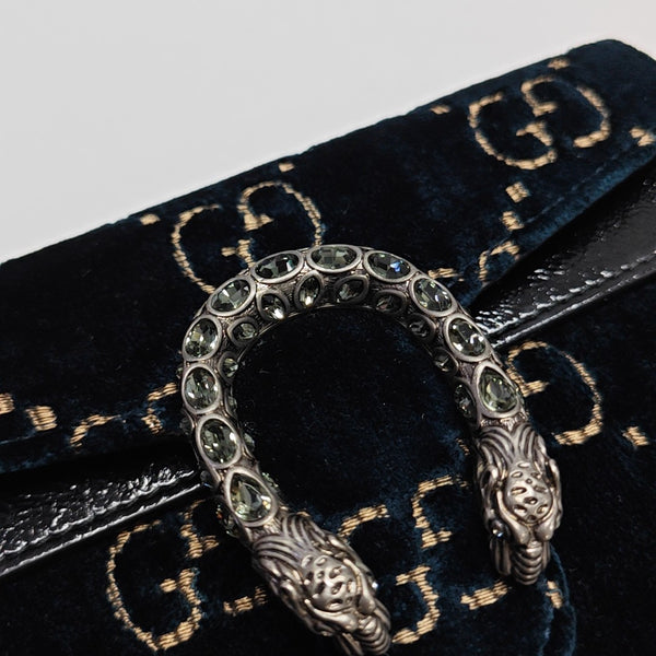 Dionysus Super Mini Monogram Velvet Green