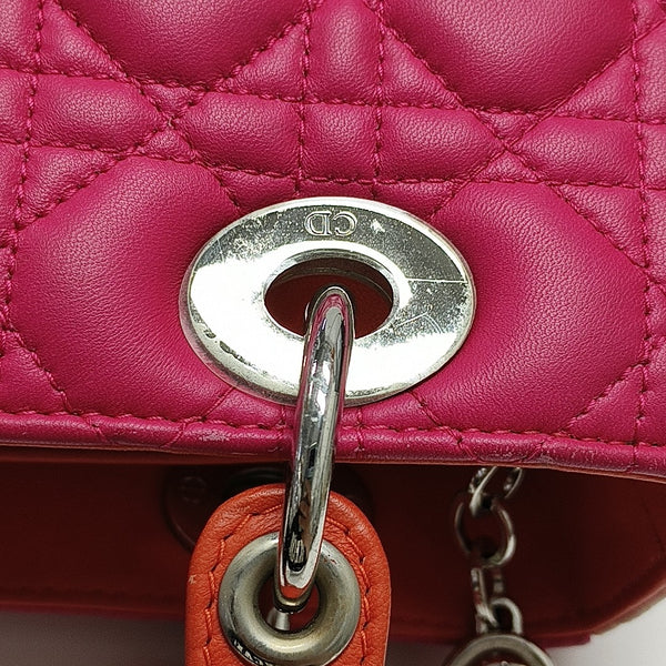 Lady Dior Medium Quilted Lambskin Red