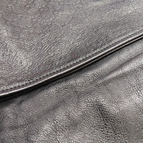Ligne Shima Monogram Calfskin Black