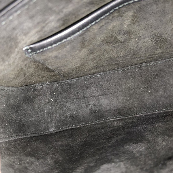 Calfskin Top Handle Bag Black