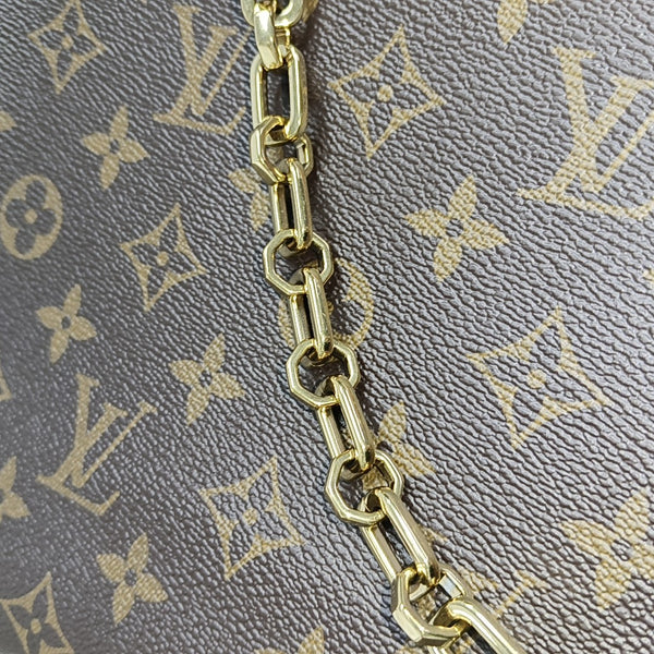 DAUPHINE MM Monogram Coated Canvas Brown