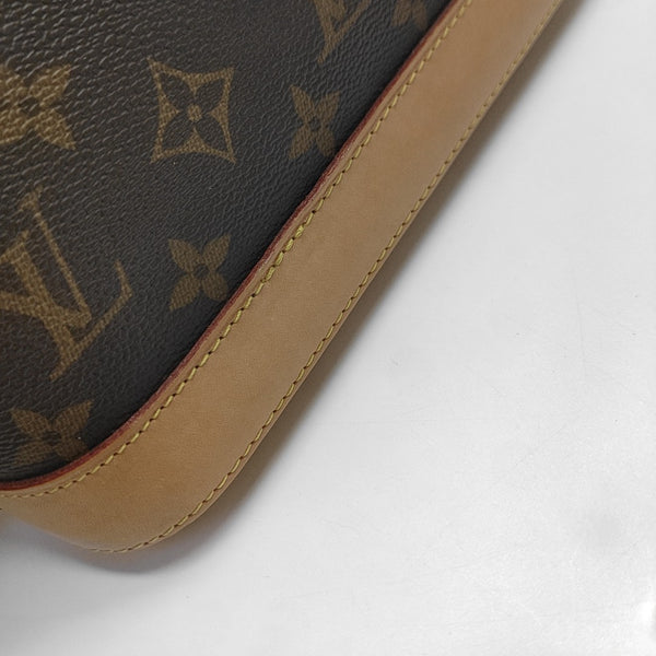ALMA BB Monogram Coated Canvas Brown