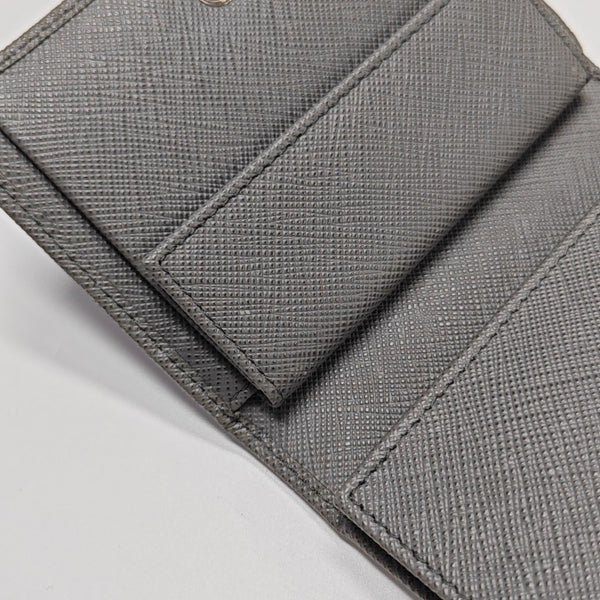 Saffiano Calfskin Wallet Gray