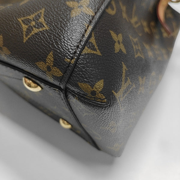 MONTAIGNE Monogram Coated Canvas Brown