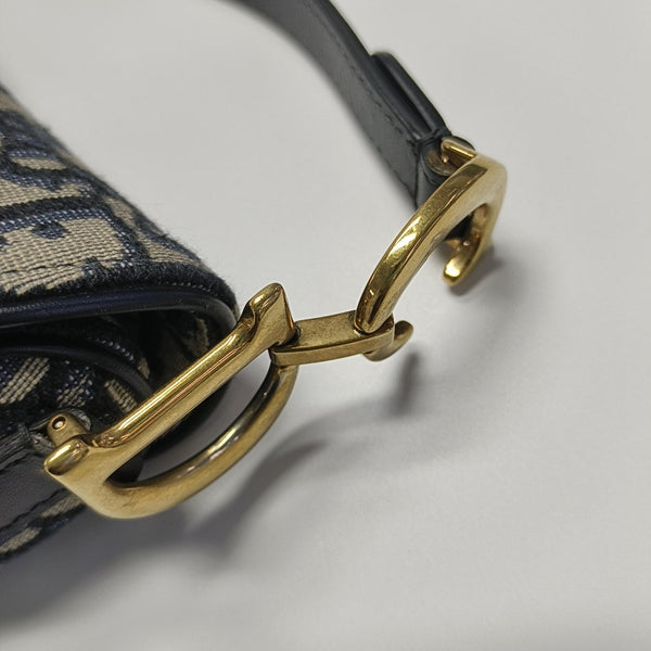 Saddle Mini Oblique Fabric Blue