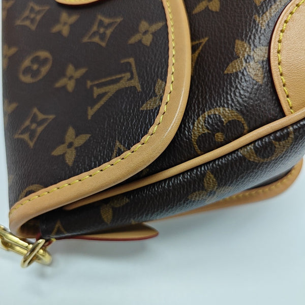 DIANE Monogram Coated Canvas Brown