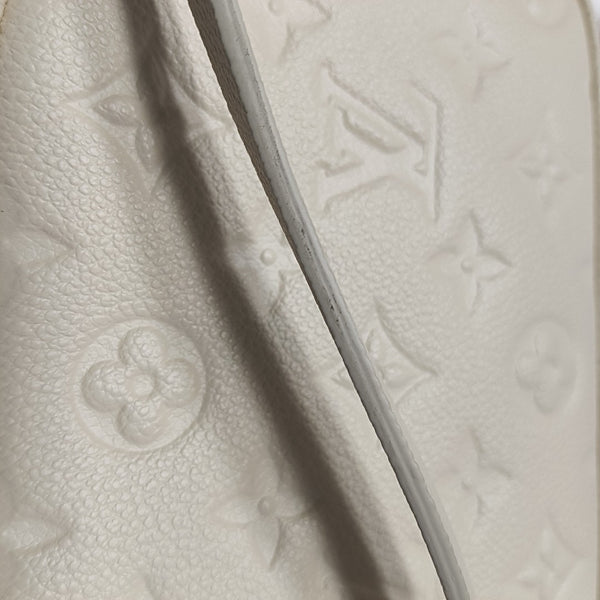 Monogram Calfskin Shoulder Bag Mini Beige