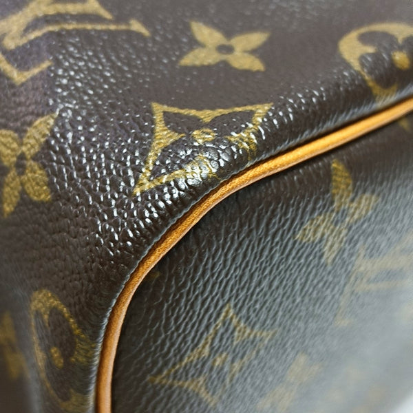 SPEEDY 25 Monogram Coated Canvas Brown