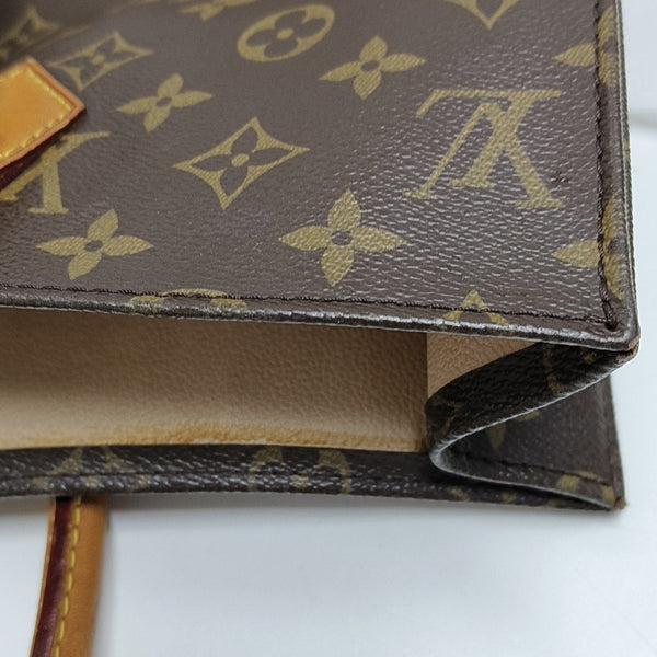 SAC PLAT GM Monogram Coated Canvas Brown