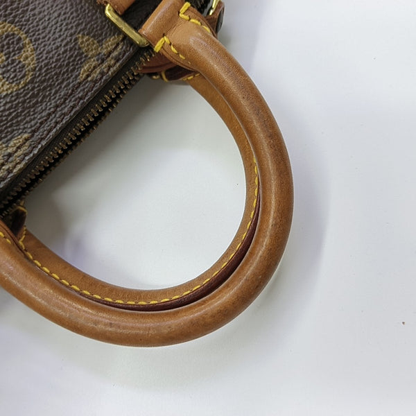 SPEEDY Nano Monogram Coated Canvas Brown