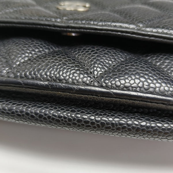 WOC Quilted Grained Calfskin Black