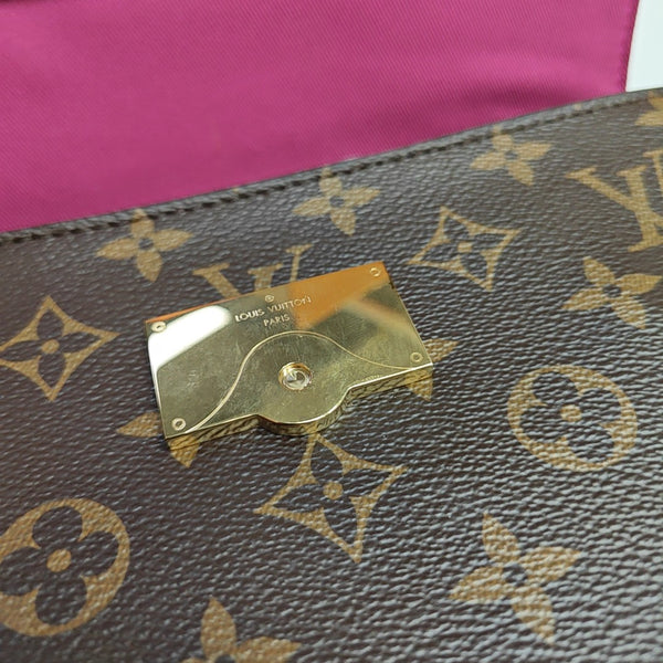 CLUNY BB Monogram Coated Canvas Brown