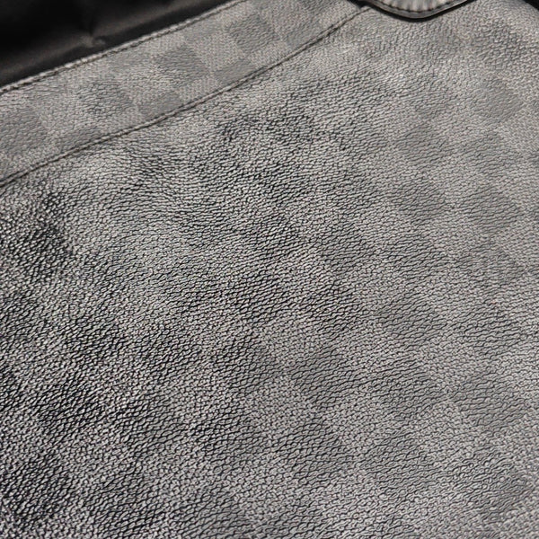 DISTRICT MM Damier Graphite Coated Canvas Gray