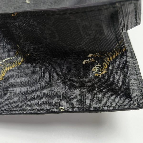 GG Supreme Monogram Coated Canvas Black