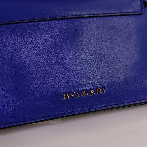 SERPENTI FOREVER Calfskin Blue Wallet