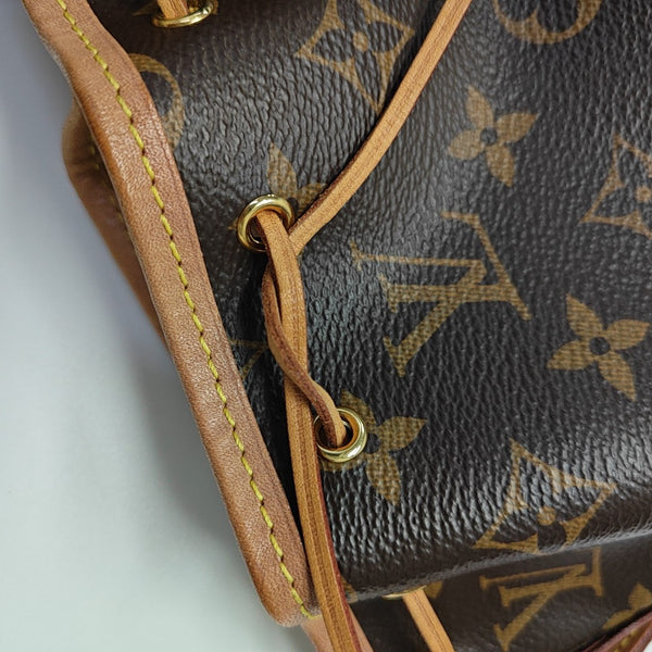 NÉONOÉ Nano Monogram Coated Canvas Brown
