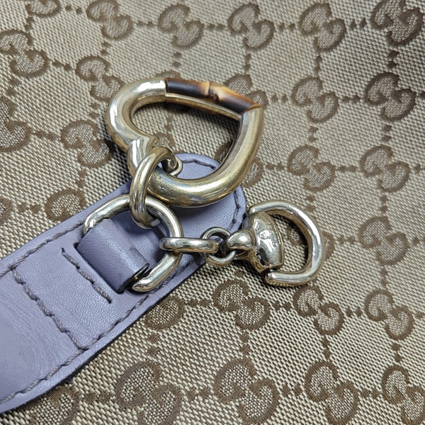 Monogram Canvas Tote Bag Brown
