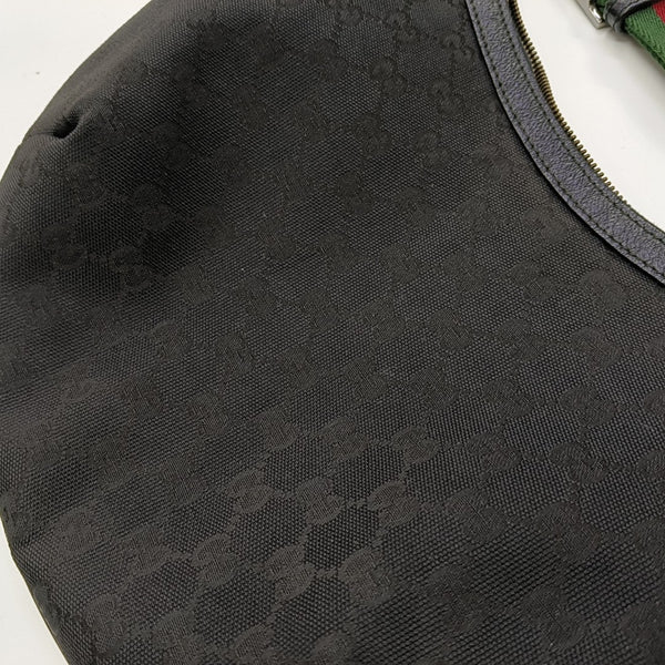 Monogram Canvas Shoulder Bag Black
