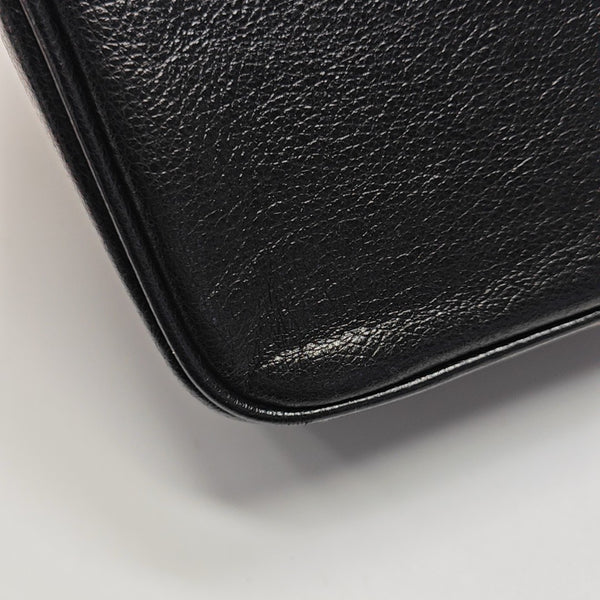 Calfskin Shoulder Bag Black