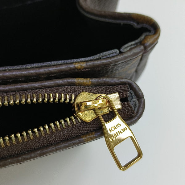 MARCEAU Monogram Coated Canvas Brown
