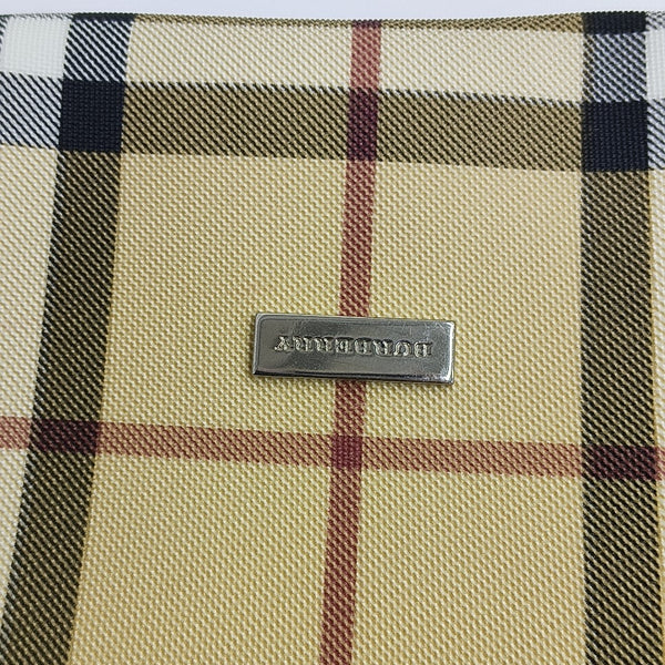 Coated Canvas Top Handle Bag Beige