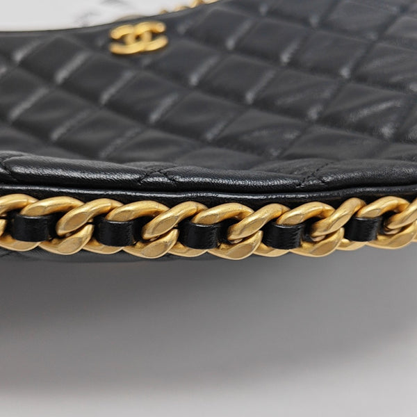 HOBO Large Quilted Lambskin Black
