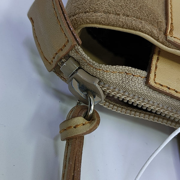 Calfskin Top Handle Bag Beige