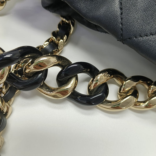 DRAWSTRING Quilted Lambskin Black